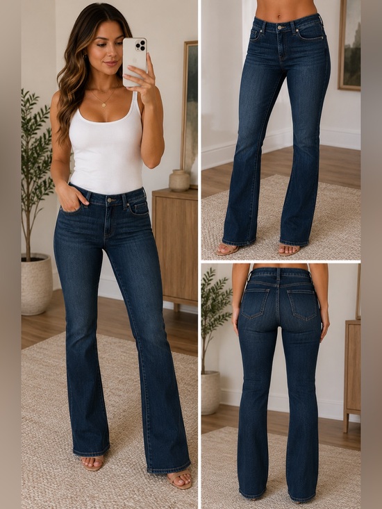 Just USA Denim - Just USA Dark Blue Flare Jeans